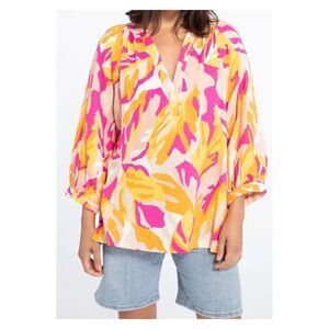 Sanctuary Island Gauze Tunic Make A Splash XL NWT